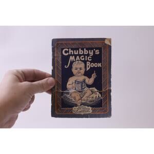 Chubby's Magic Book, Antique, Alphabet, Castoria, FLAWED ~ 251222-WH 871
